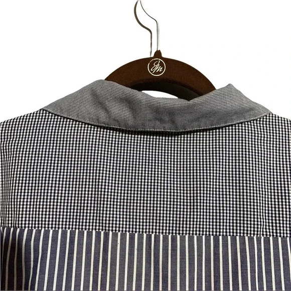 Worth Striped Checkered Block Long Sleeve Button Down Shirt Size X-Large - Picture 7 of 8
